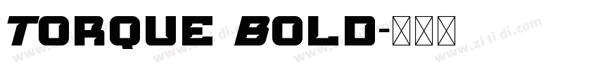 Torque Bold字体转换